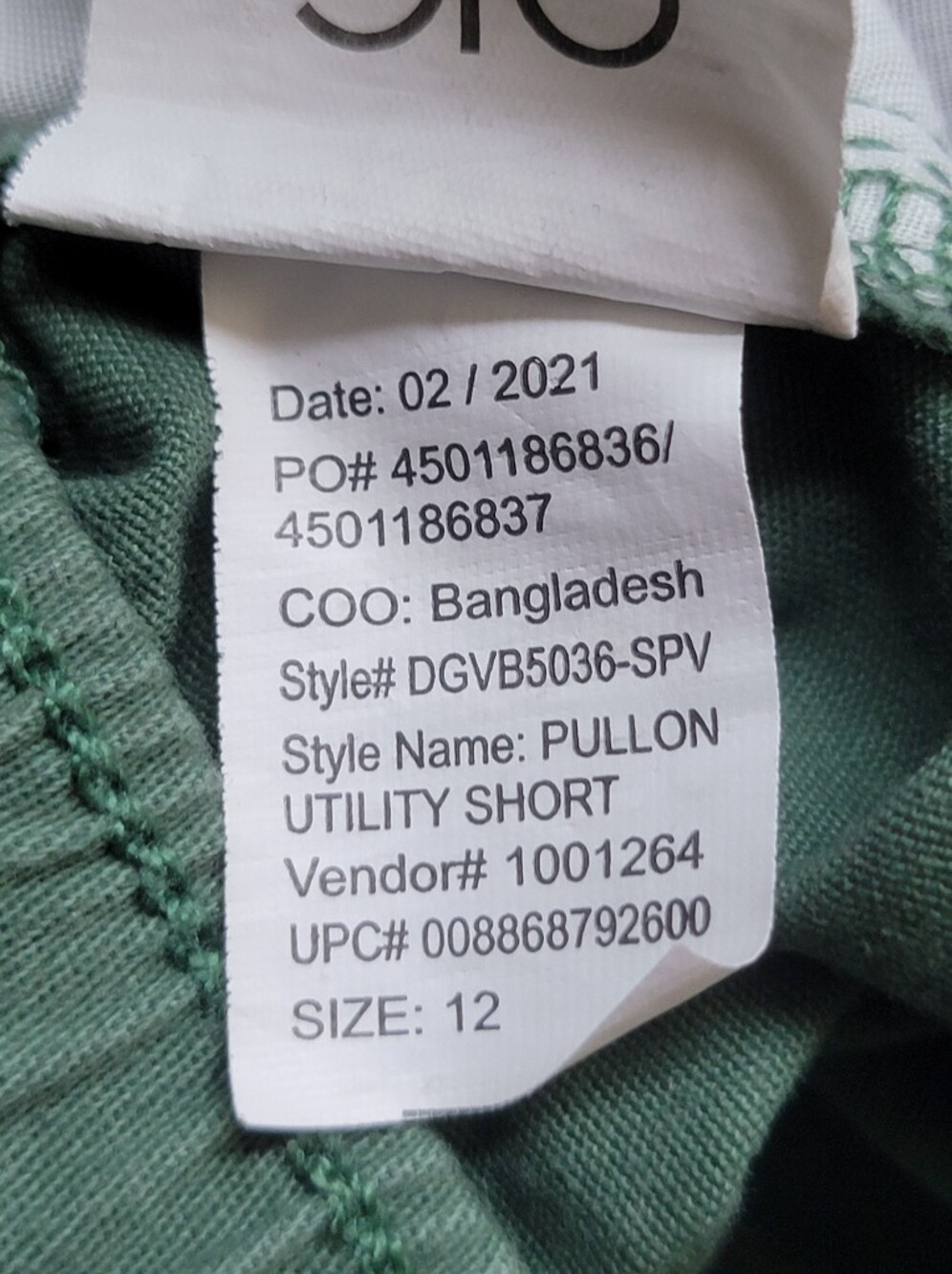 GLORIA VANDERBILT Casual Women's Green Shorts - Picture 8 of 10